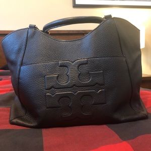 Tory Burch Double T Tote (black)
